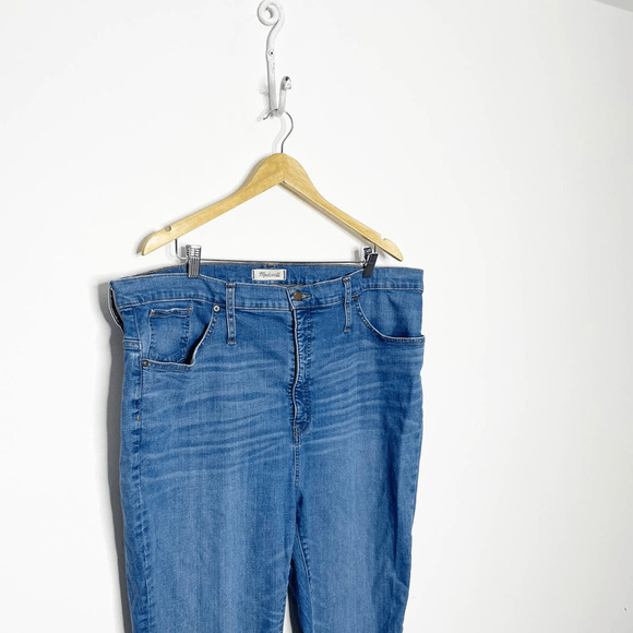Madewell 11 High Rise Skinny Jeans womens Maricopa Wash blue stretch 36 petite - Picture 3 of 8